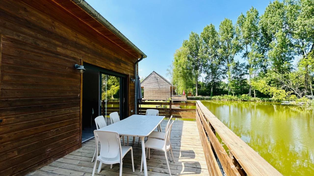 Chalet Avec Terrasse Sur Pilotis Vue Sur L'Etang Rue  Exterior foto