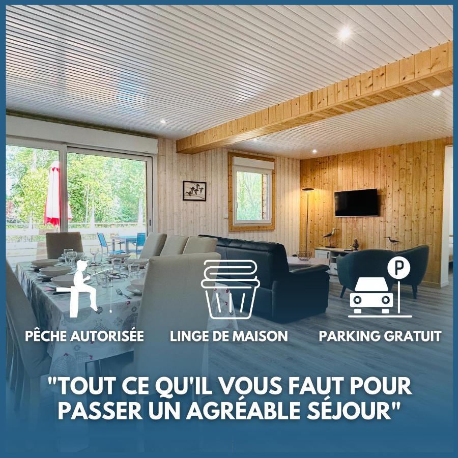 Chalet Avec Terrasse Sur Pilotis Vue Sur L'Etang Rue  Exterior foto