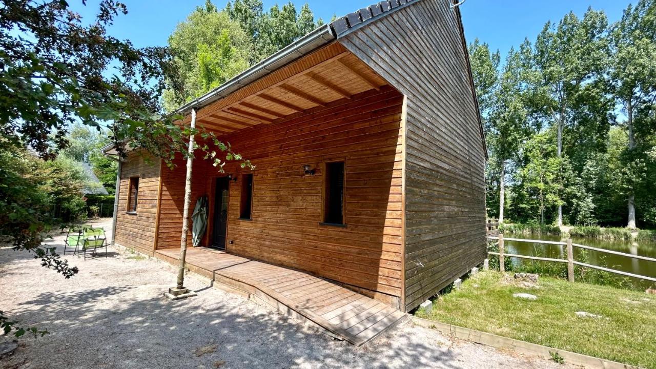 Chalet Avec Terrasse Sur Pilotis Vue Sur L'Etang Rue  Exterior foto